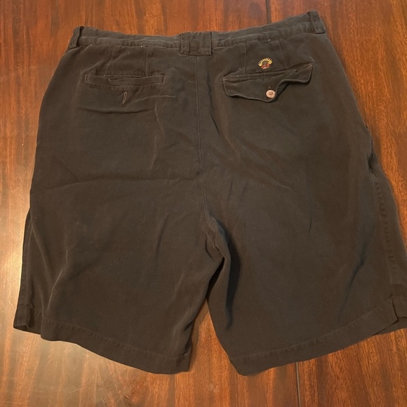 Tommy Bahama Black Flat Front Shorts - 34W - Picture 2 of 3